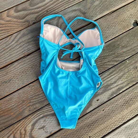 Maternity Swimsuit S Pregnancy Bathing Suit Summer Casual Beach Momcore Babymoon - Picture 3 of 7